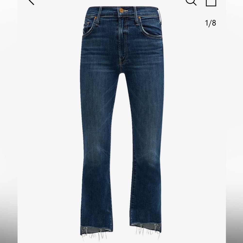 Mother Crop Step Fray Jeans NWT
